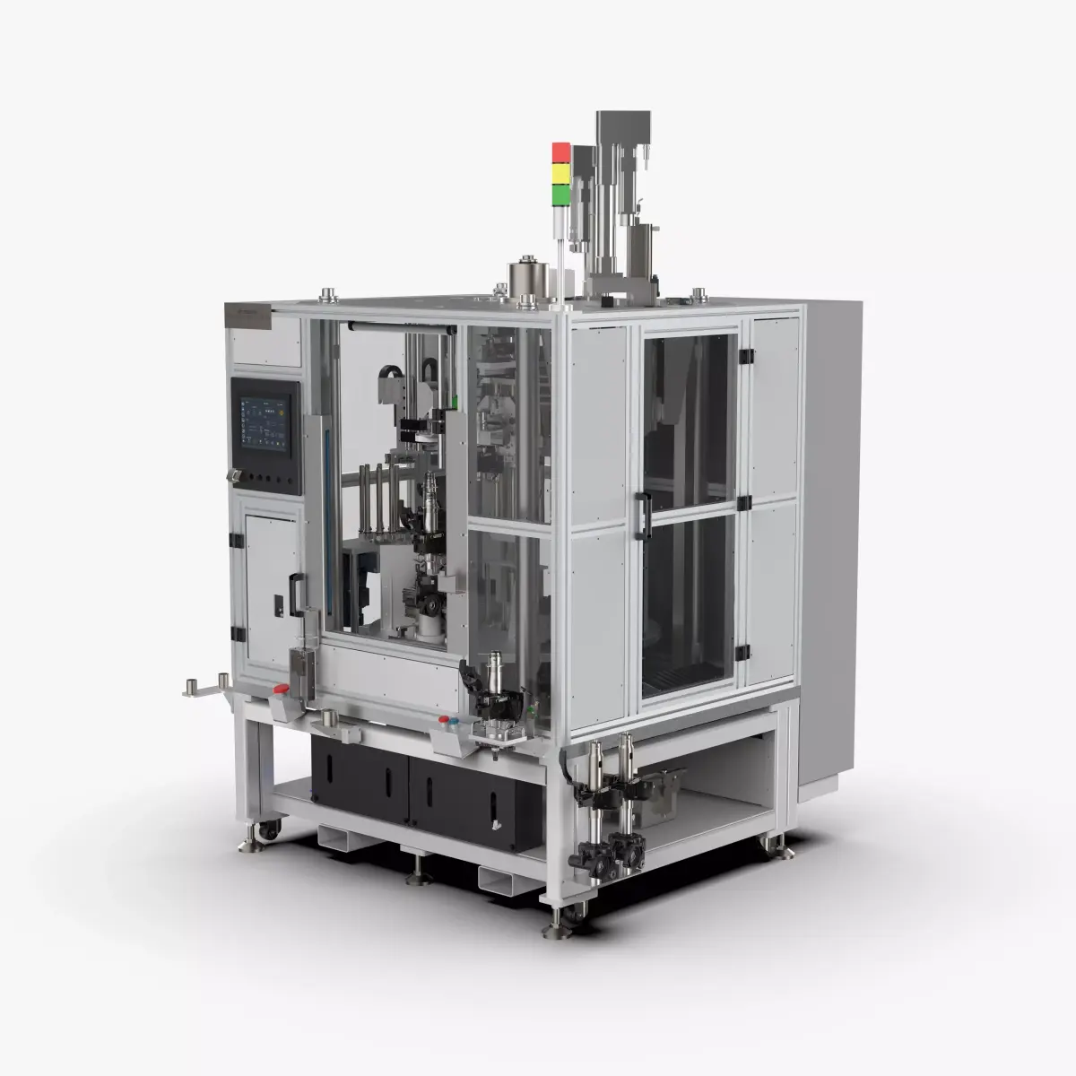 Automatic Press Fit Circlip Shaft Assembly Machine 3D model