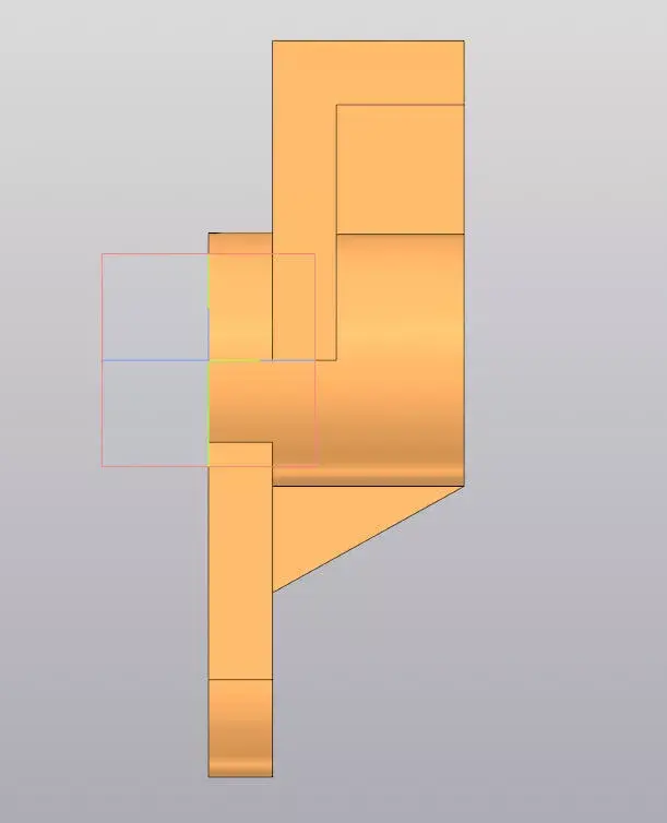 Engine Mounting Bracket with Cylindrical Boss - Industrial Part 3D model
