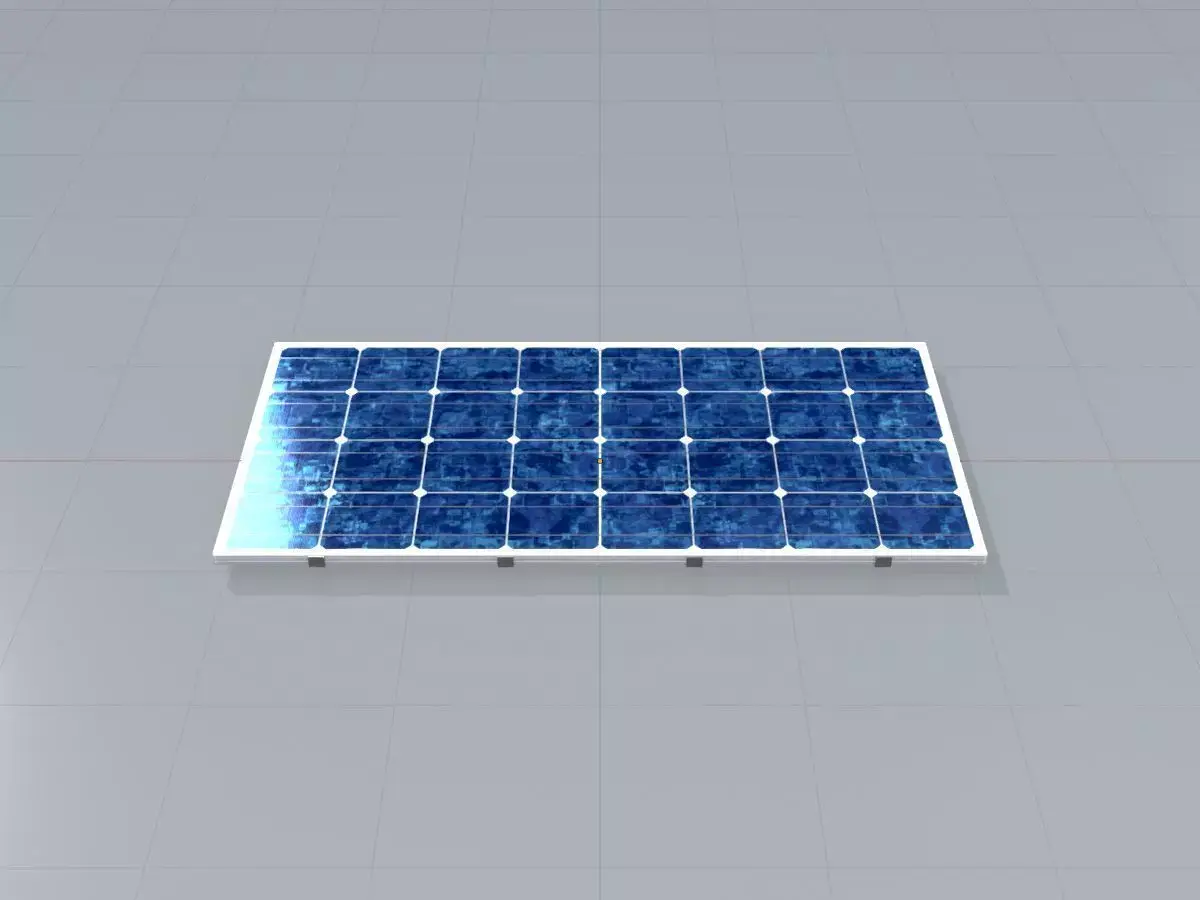 Solar module version 3 2x4m without stand 3D Model Pack