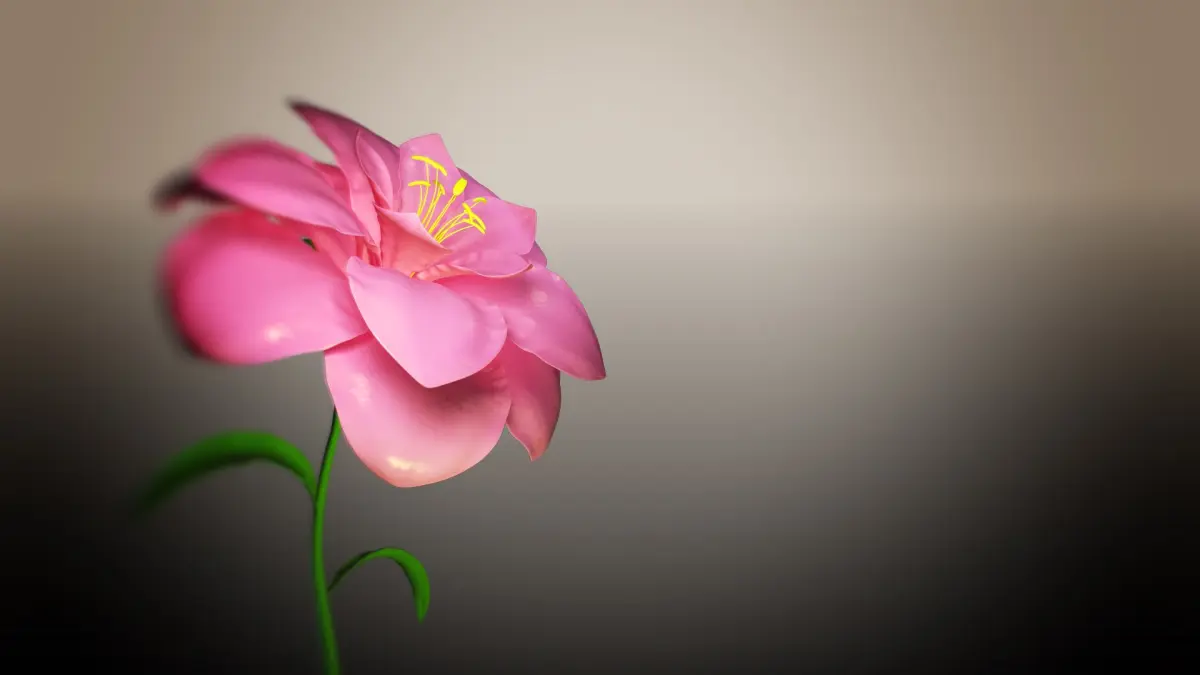 Animated Flower Blooming Flower 3D model purchase