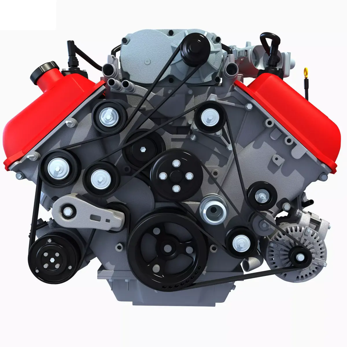 Generic V8 Engine 3D model
