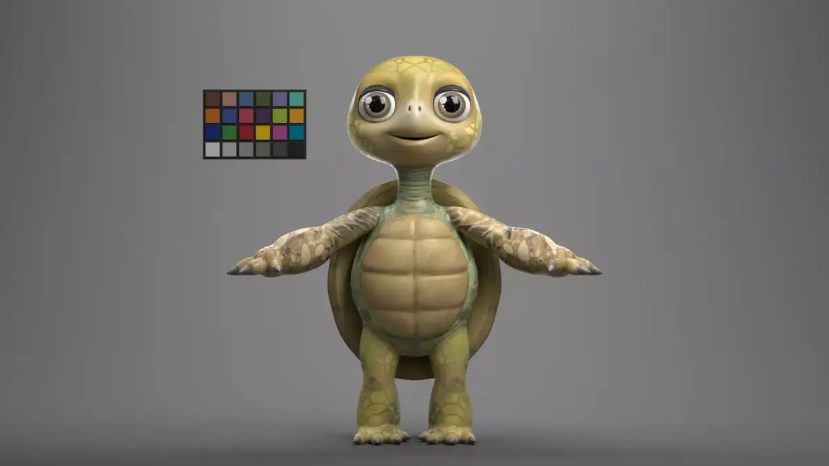Tuck the Turtle 3D model