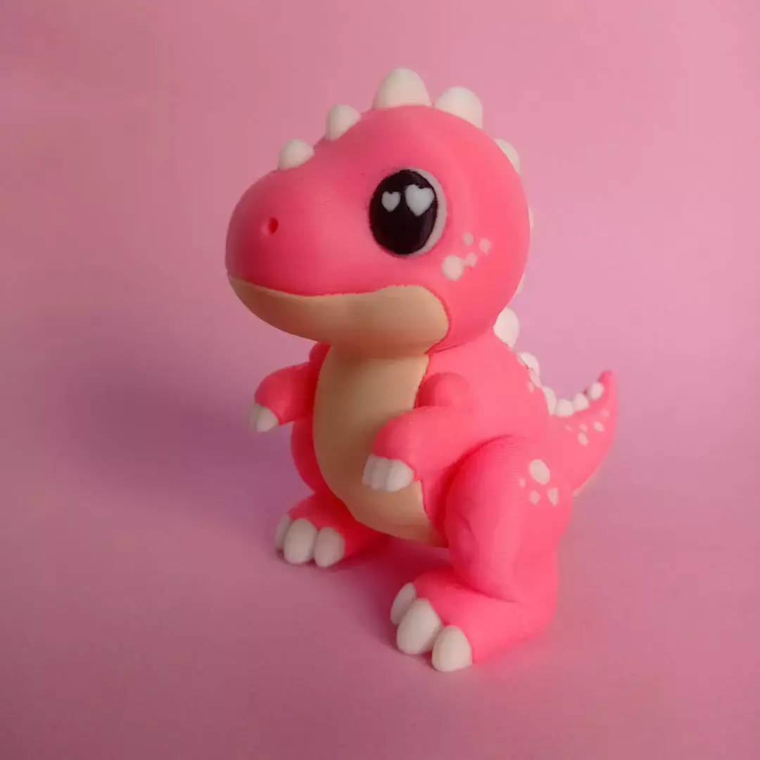 Flexi Cute Baby T Rex Print In Place No Supports 3D print model