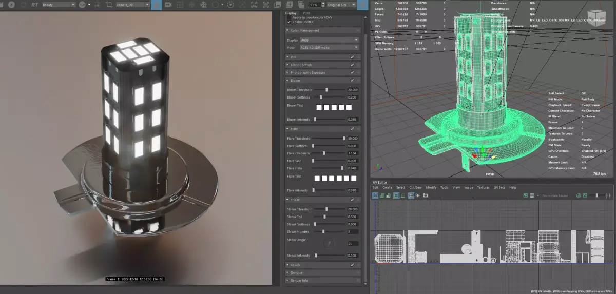 Photorealistic automotive lightbulb collection - item 006 3D model