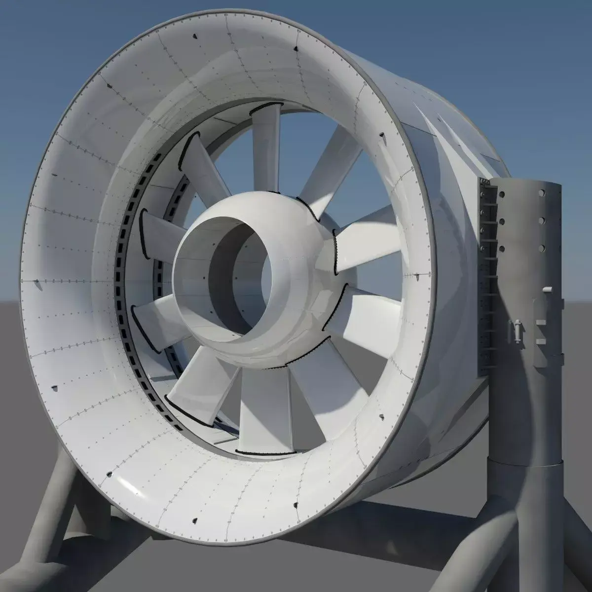 Marine turbine 3D model purchase