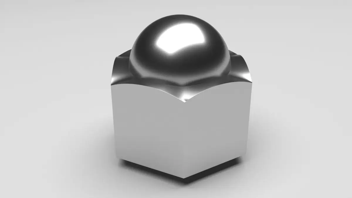 Hex Cap Nut 3D model