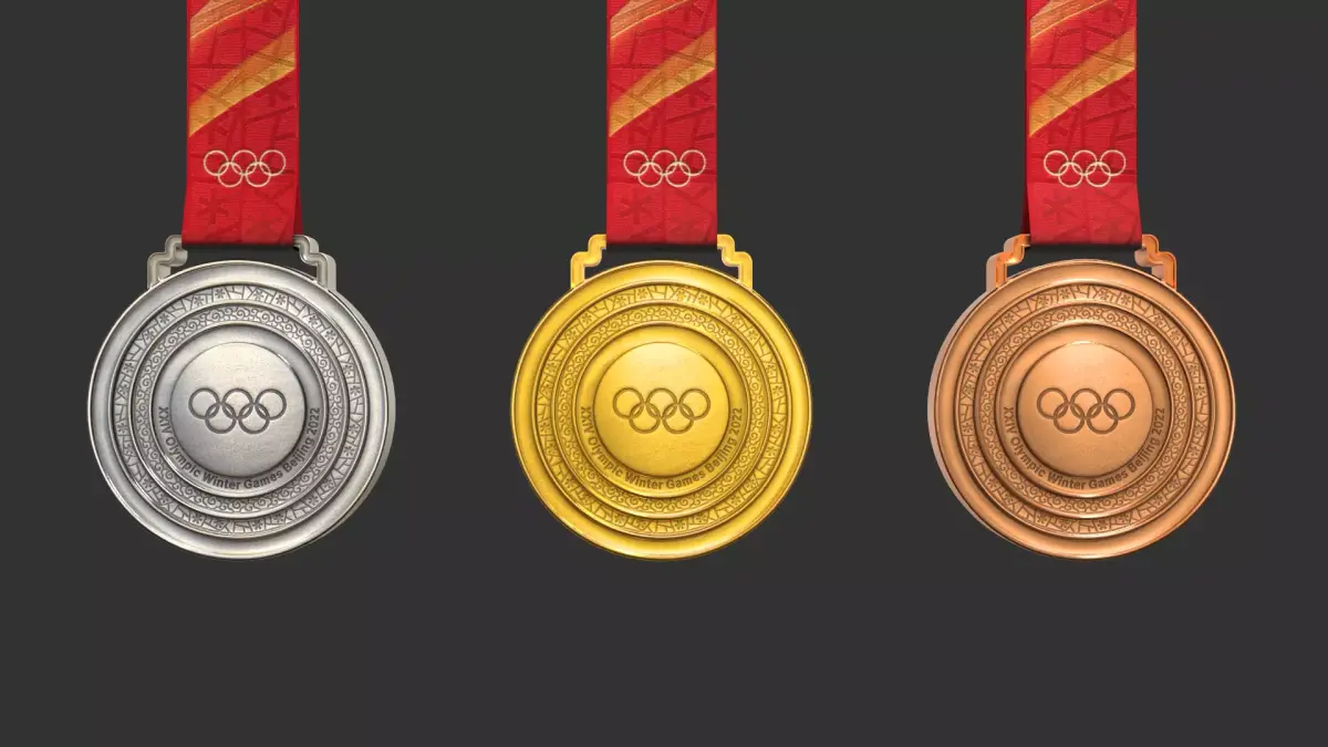 The 2022 Beijing Olympics medal Olympic medal 3D model