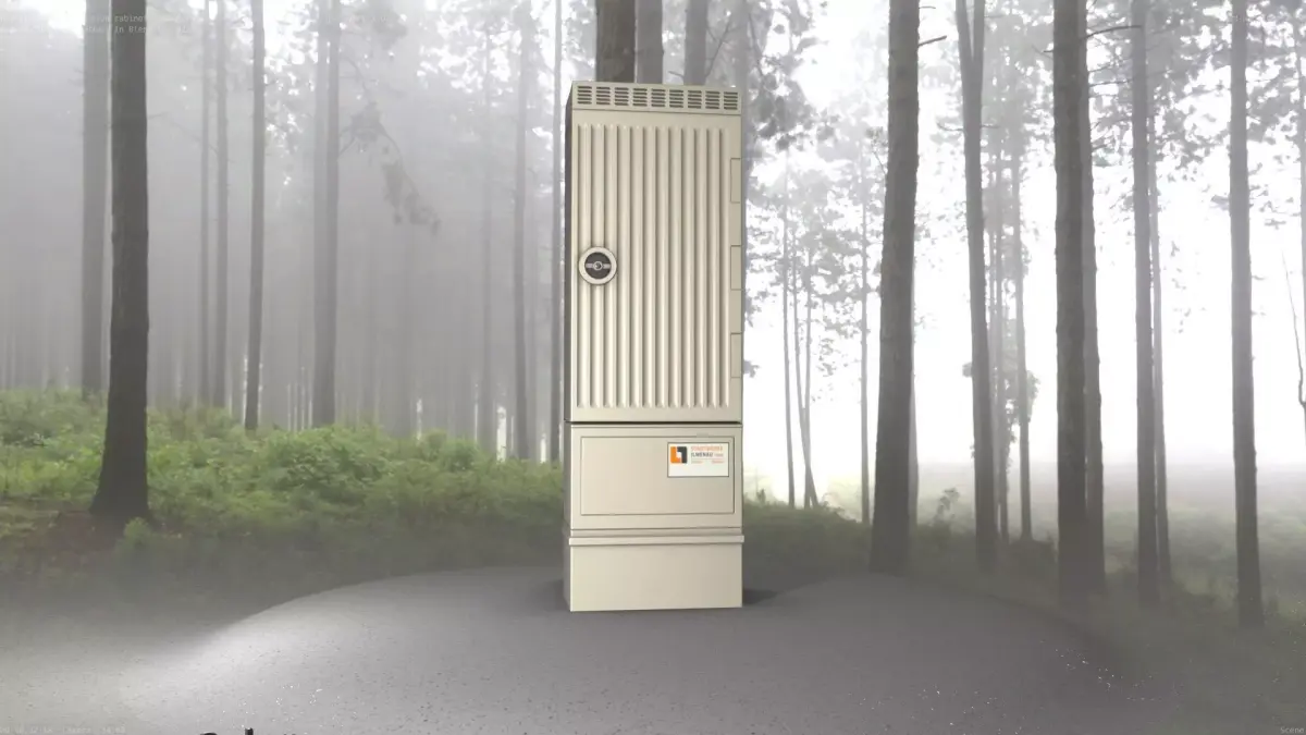 Electrical Distribution Cabinet 138 Low-poly 3D model