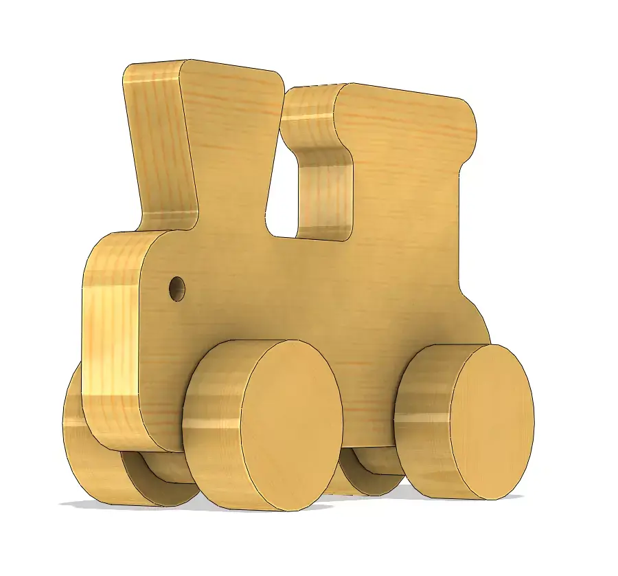 Train toy for 3D printing 3D print model