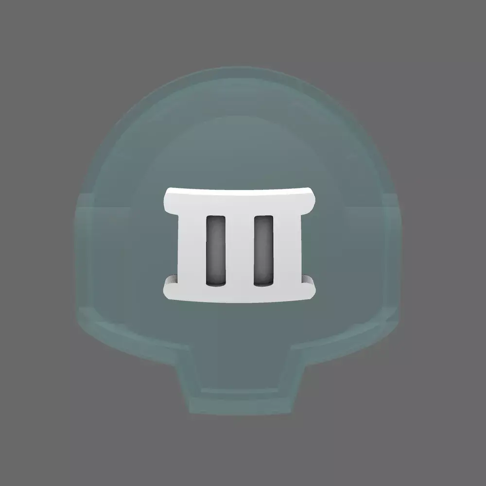 Space Knights DV04 Standard Roman Numeral 03 Shoulder Symbols 3D print model