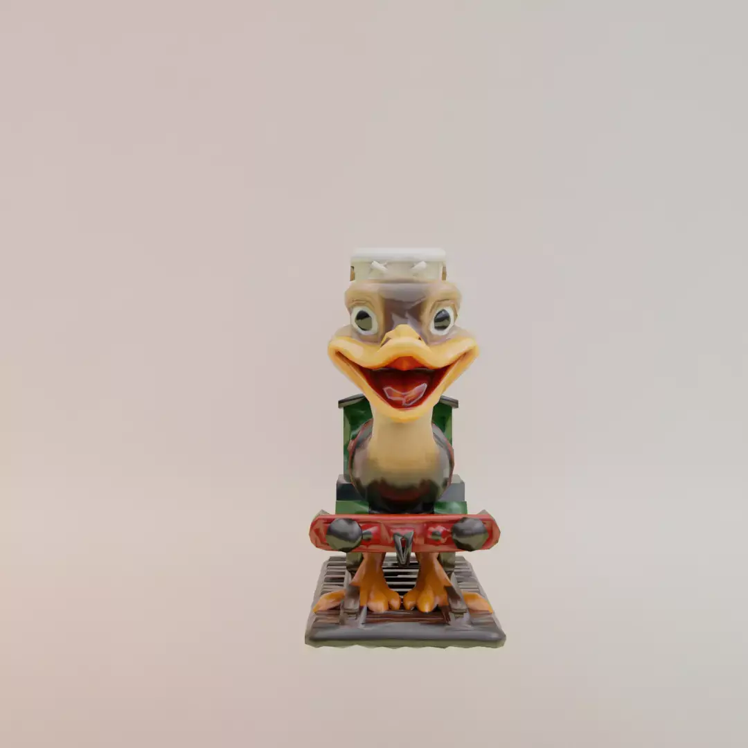 Trenostruzzo Turbo3000 Italian brainrot Printable 3D print model