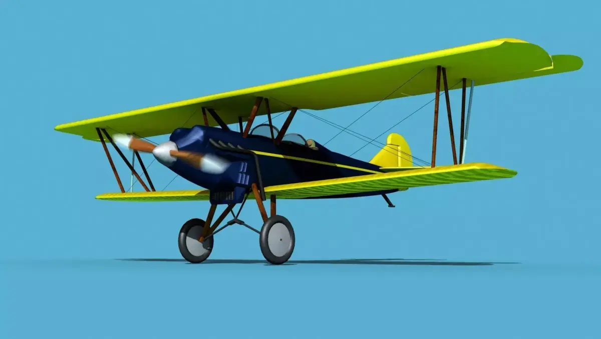 Travelair 2000 V04 3D model