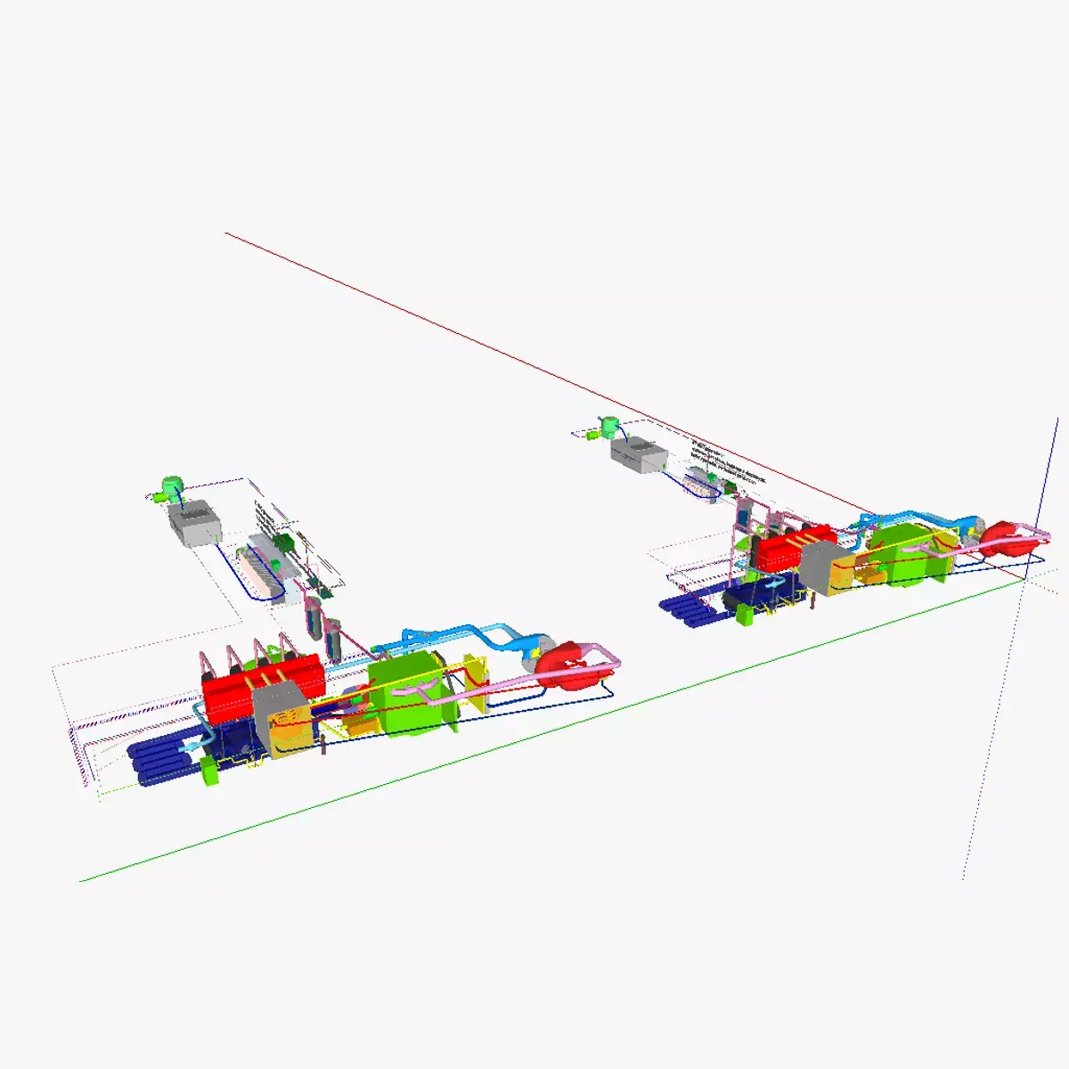 Oxyhydrogen fed AT IC motor 3D model
