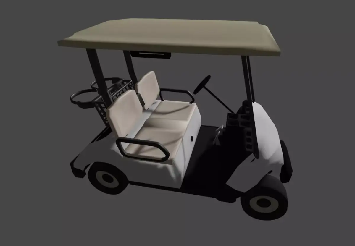 Golf Cart 3D model 9
