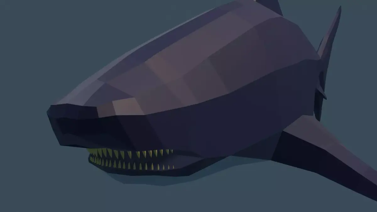 Shark Free low-poly 3D model