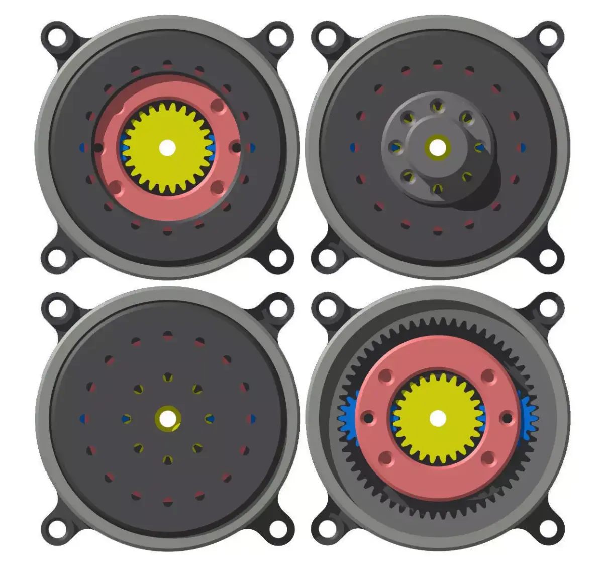 Split planetary reducer Free 3D print model