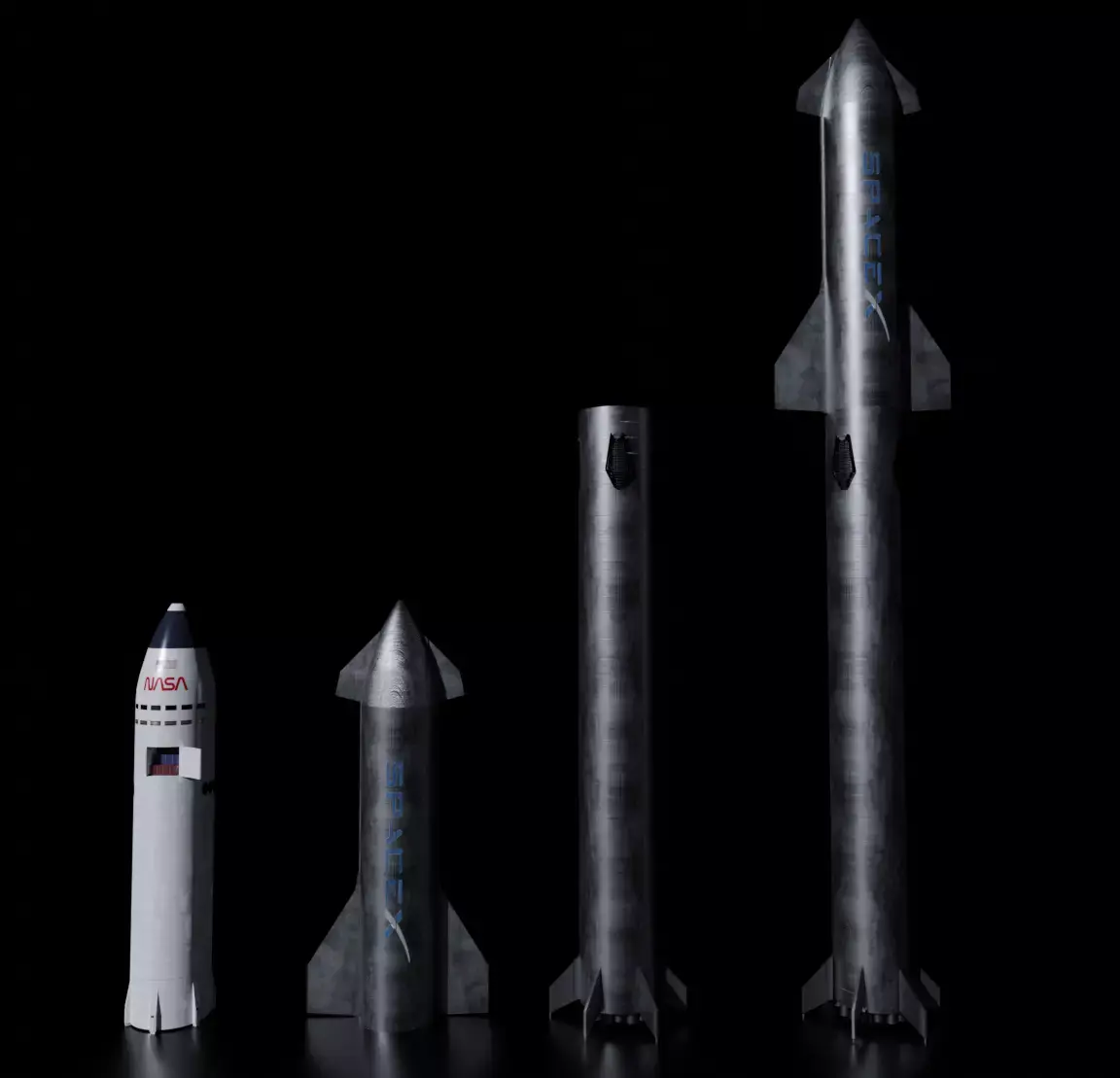 Starship Superheavy Model 3D model