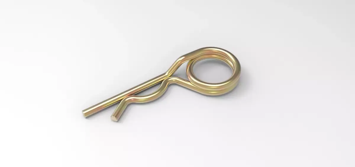 Spring cotter of a bolt 3D model