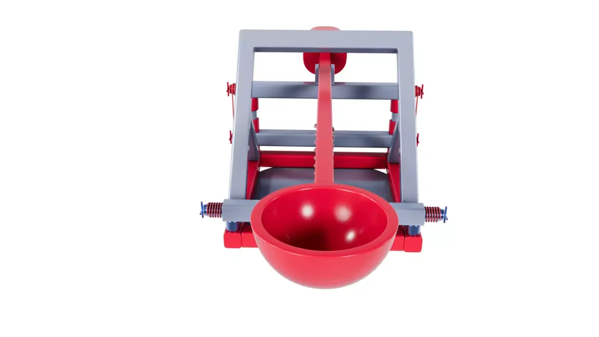 Game model of catapult 3D model