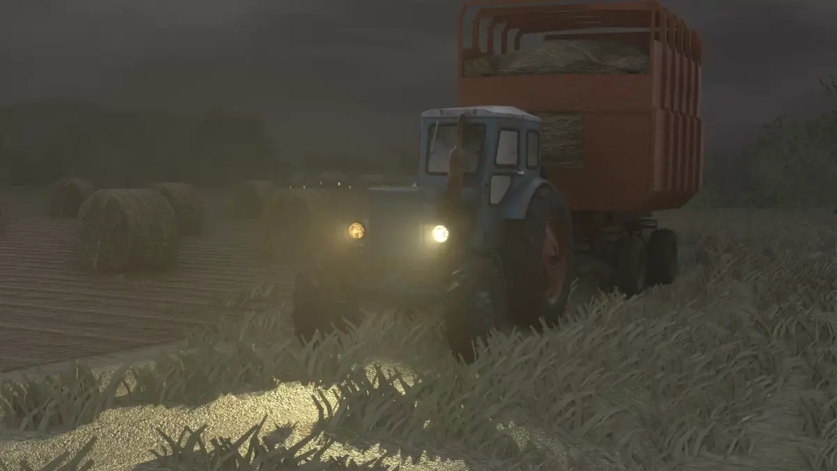 T40AM Soviet-Russian tractor Low-poly 3D model