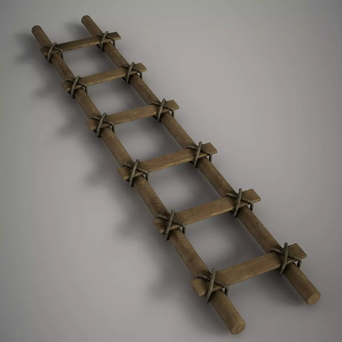 Old Ladder Low-poly 3D model