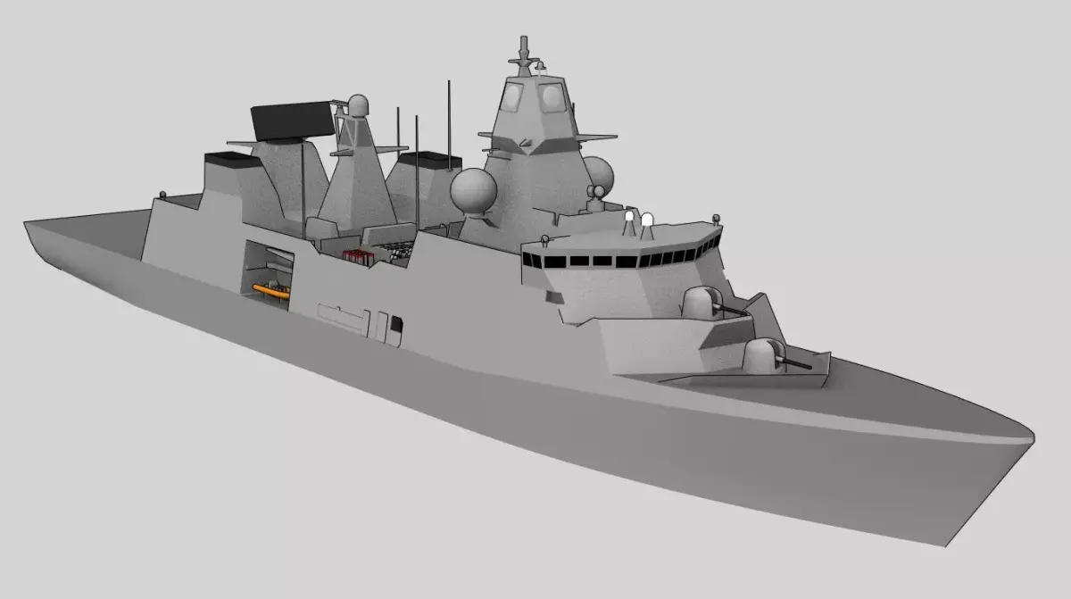 FFG Iver Huitfeldt class Low-poly 3D model