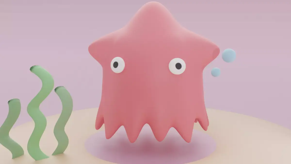 little squid ghost 3D model
