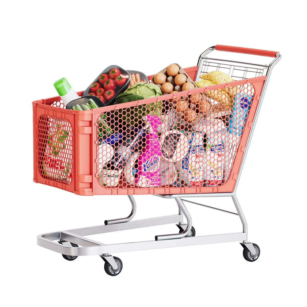 Grocery Cart 3D model