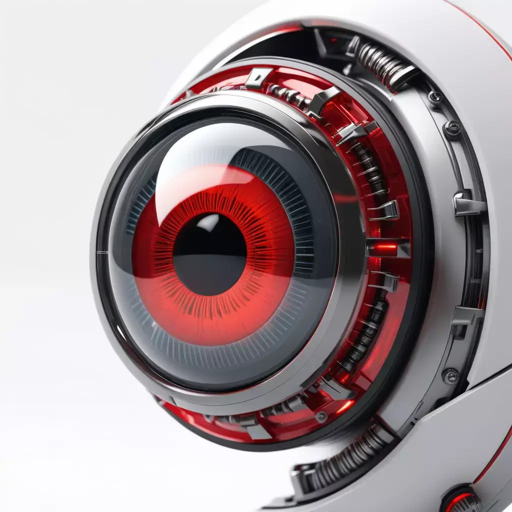 Futuristic Cybernetic Eye Implant 3D model