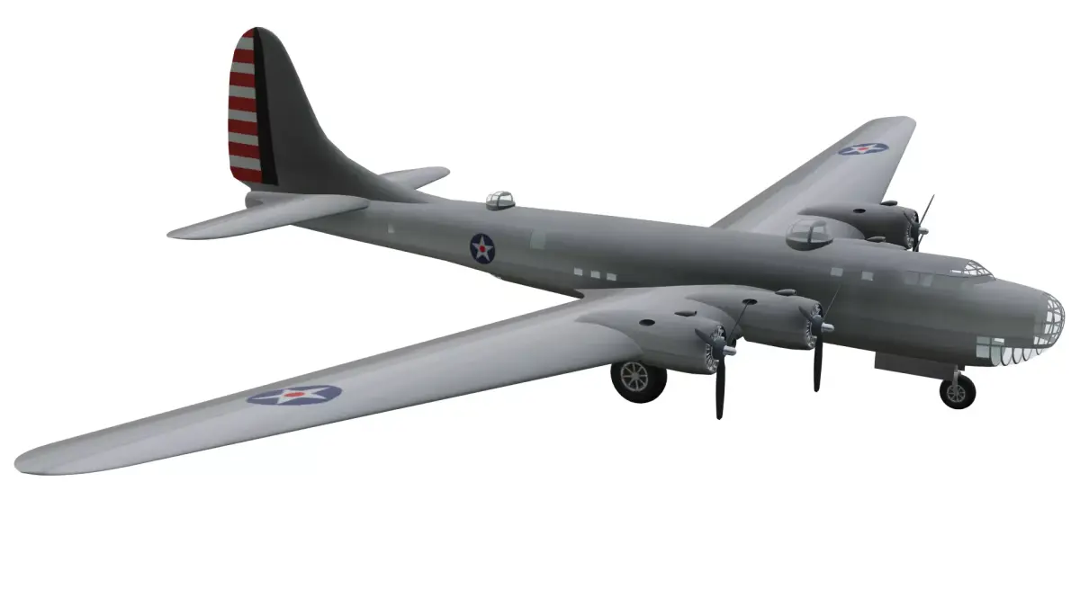 Douglas XB-19 Low-poly 3D model