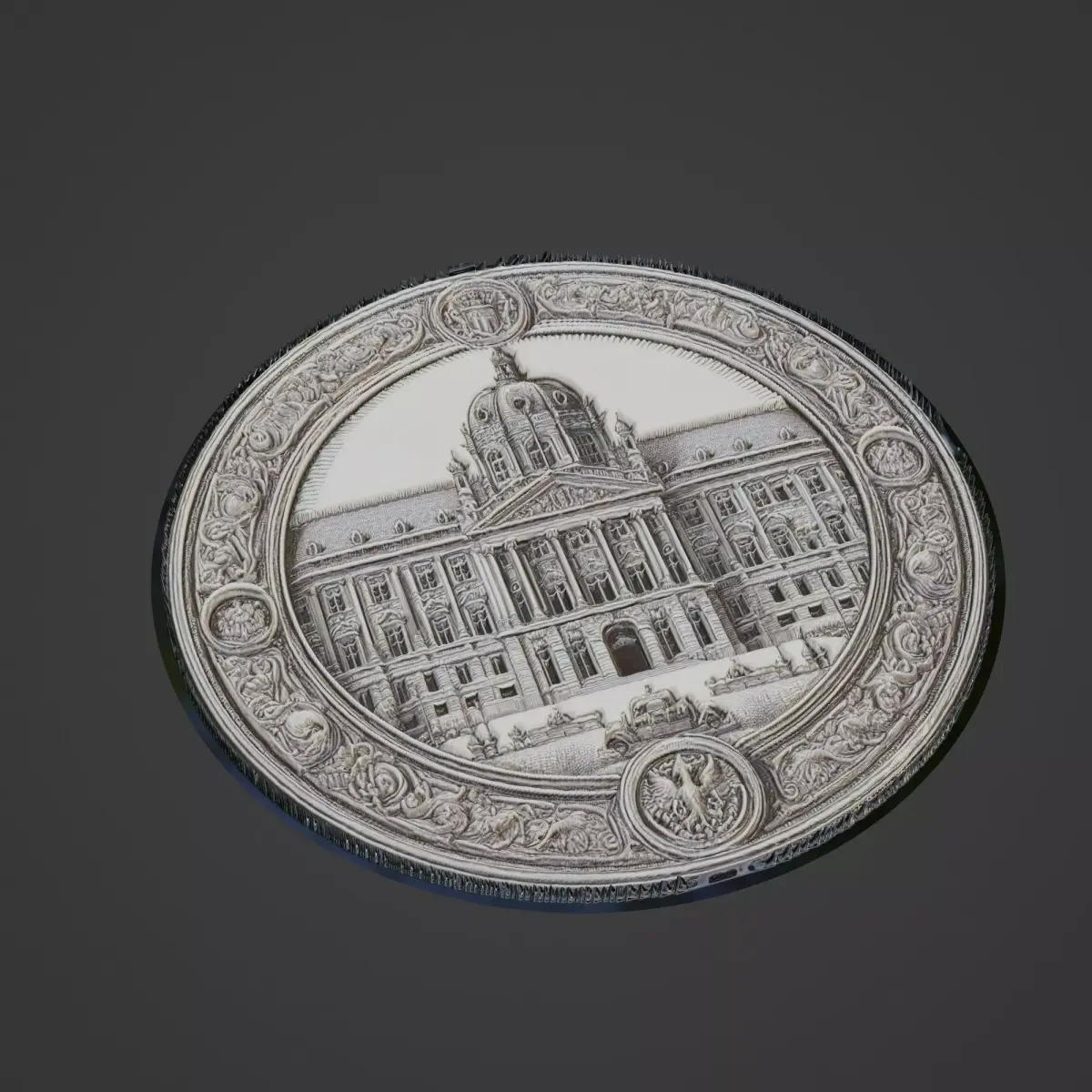 Building House Pendant Medallion 3D print model 22