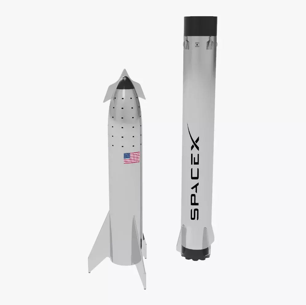 Spacex Starship  3D model