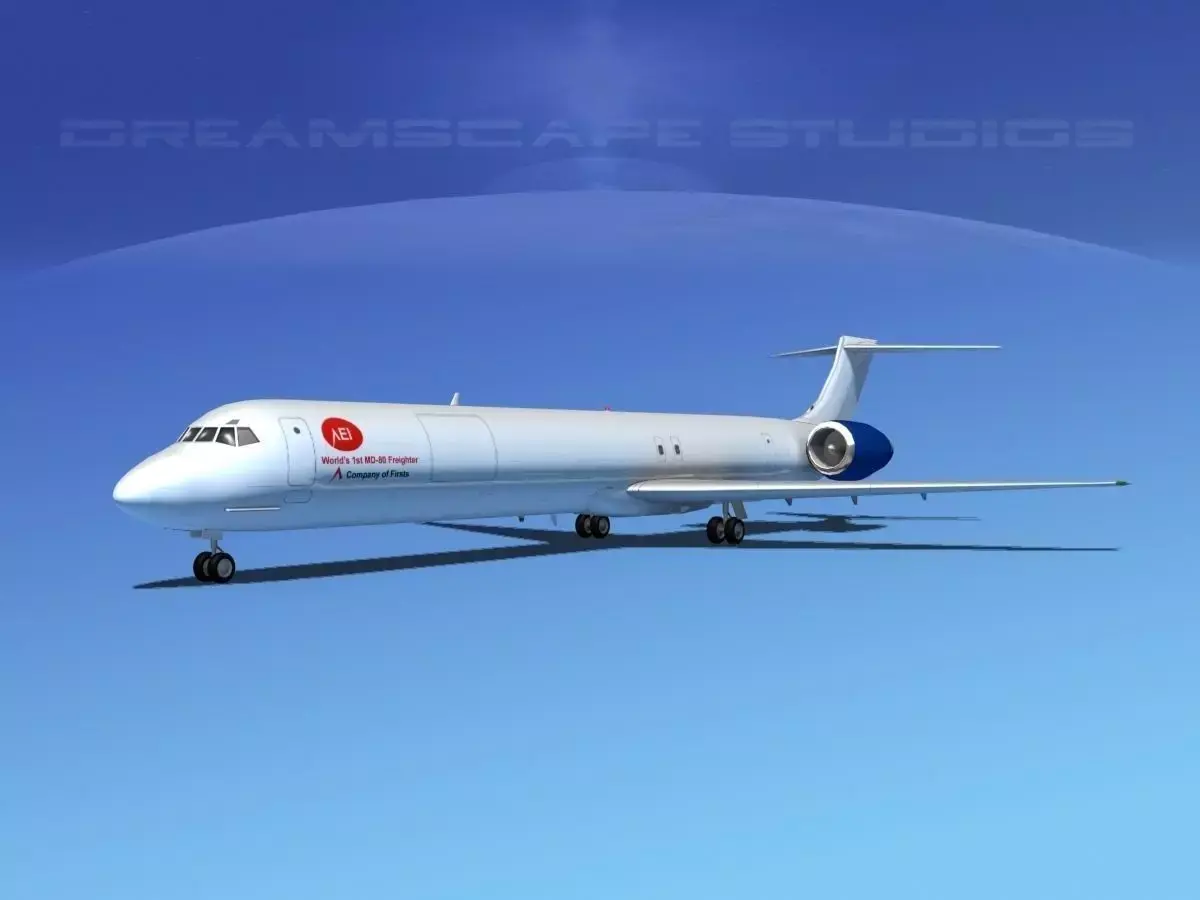 McDonnell Douglas MD80 AEI 3D model