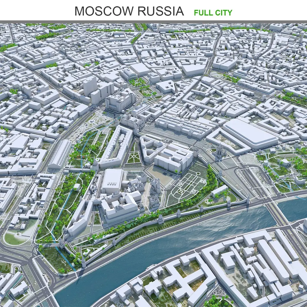 Moscow City Russia 3D model order