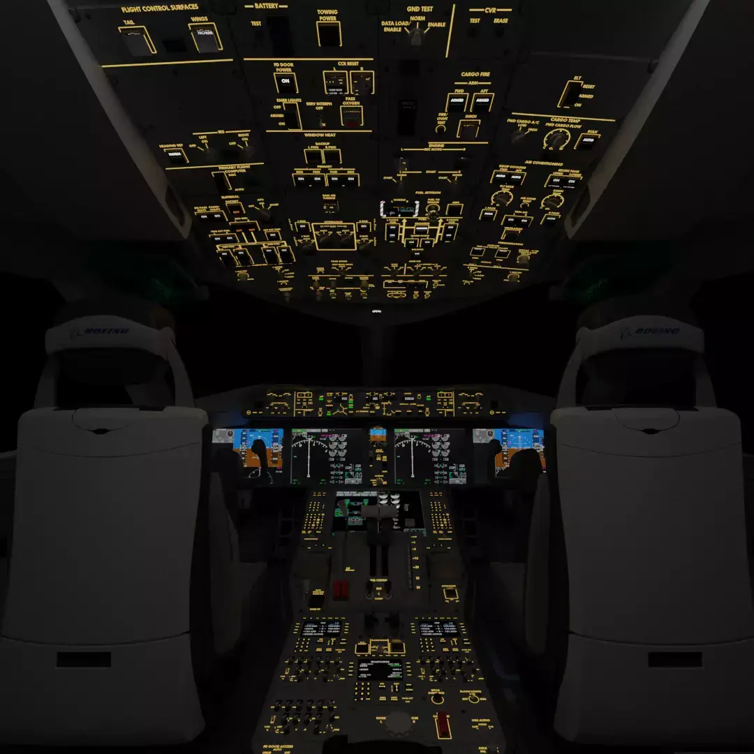 Boeing 787 Cockpit  - Flightdeck 3D model