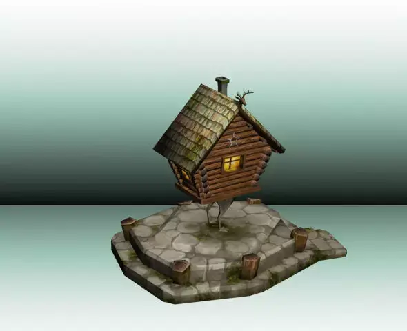 Witch House Low Poly Low-poly 3D model