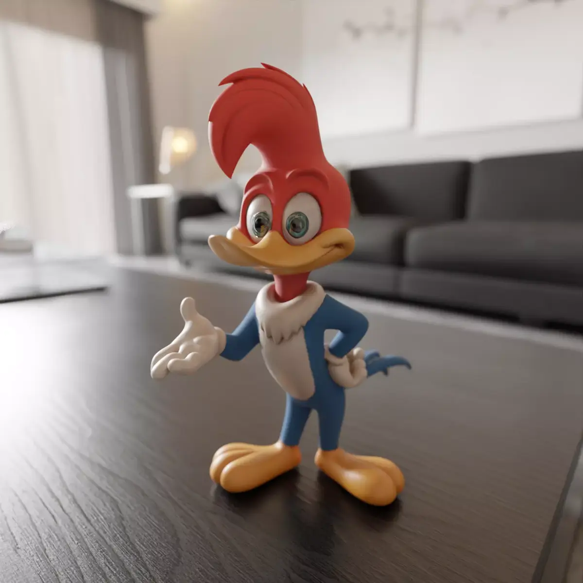 Woody Woodpecker 3D print model