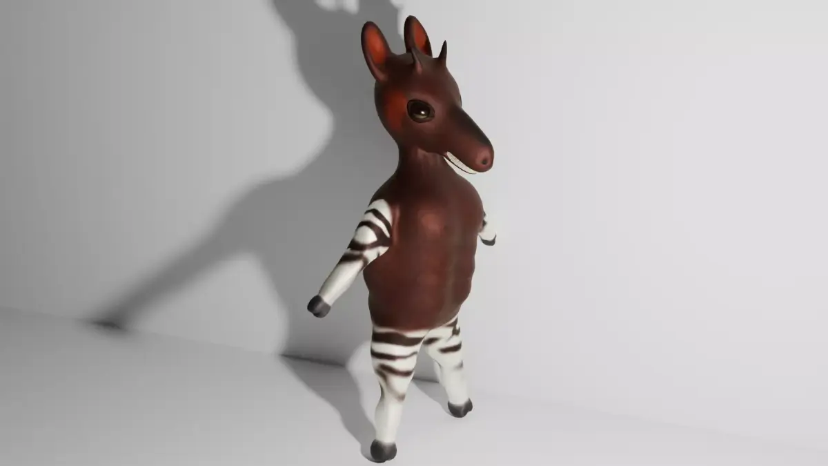 Stylized Okapi 3D Model 3D model