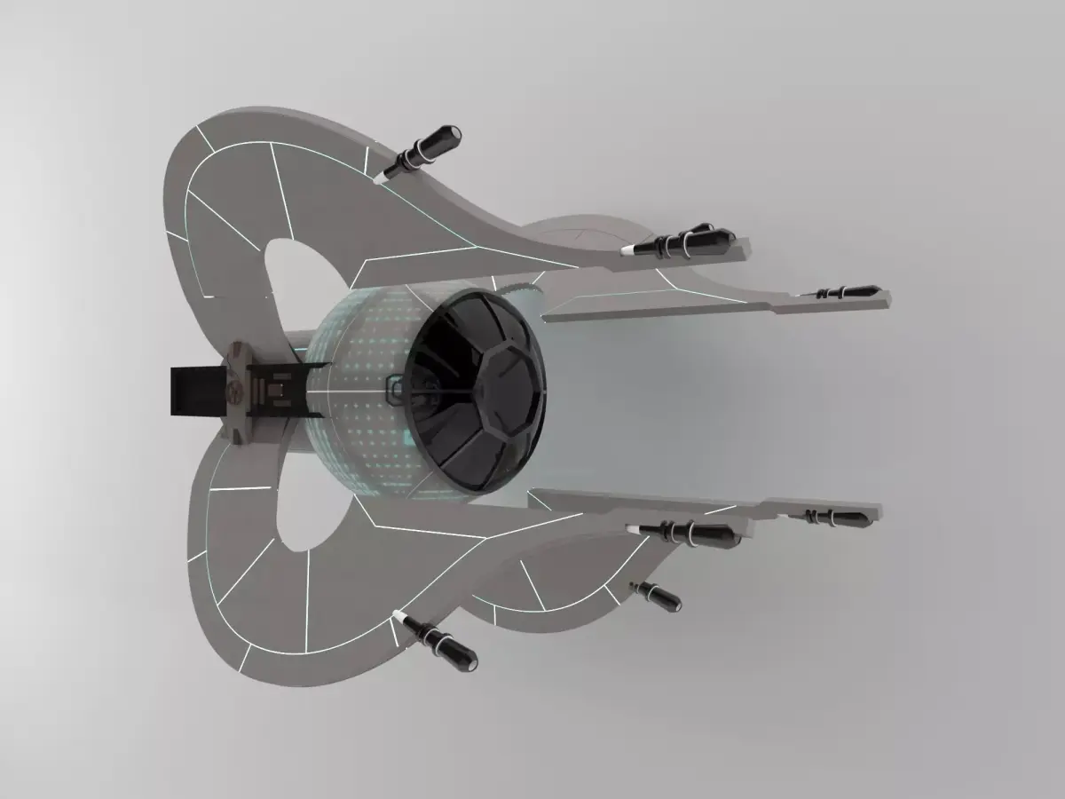 fighter space ship Free 3D model
