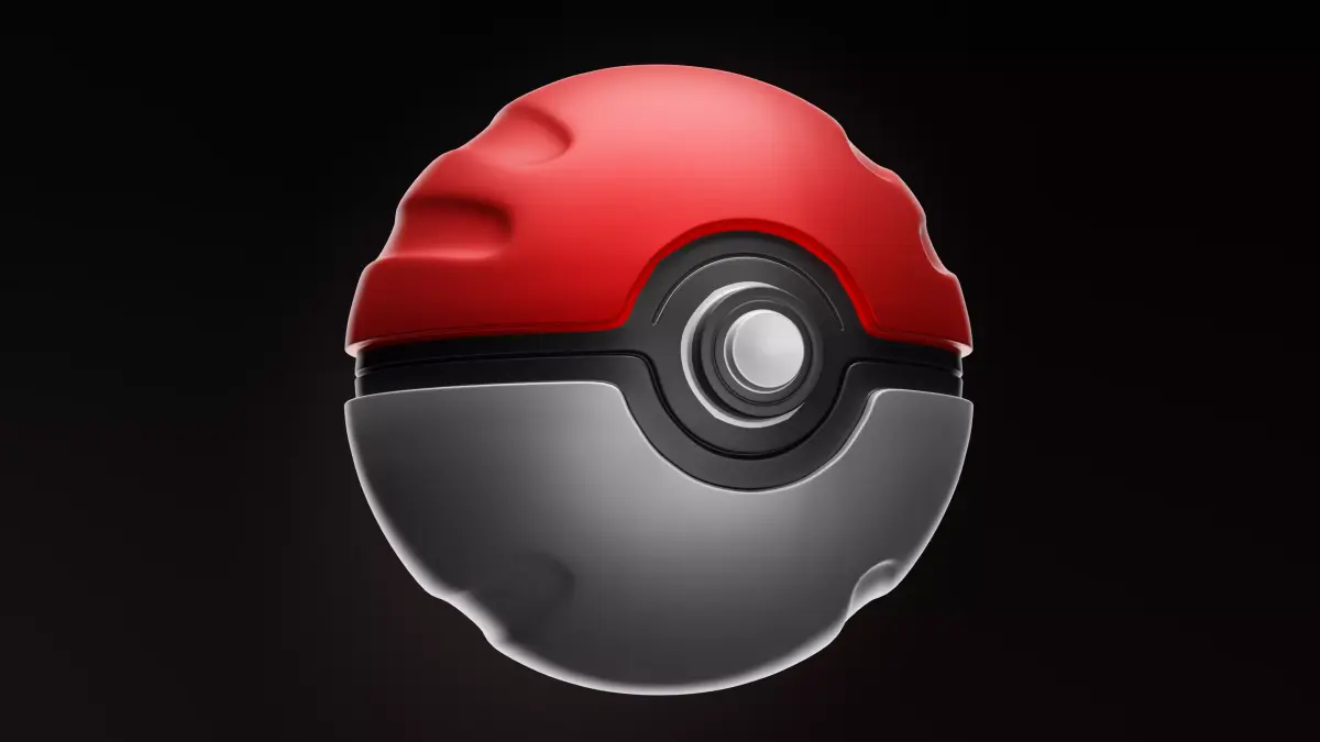 Pokeball Low-poly 3D model purchase