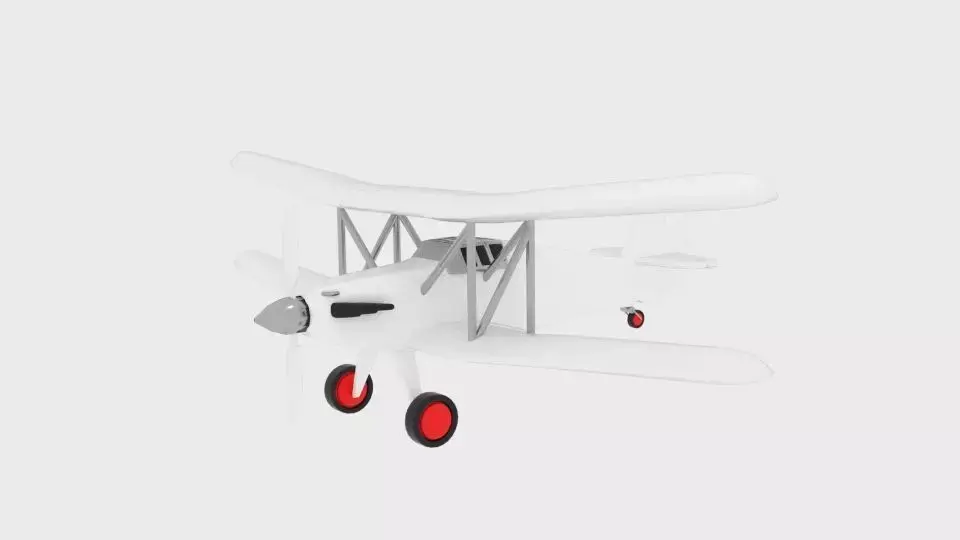 Hurricane Biplane12 3D model