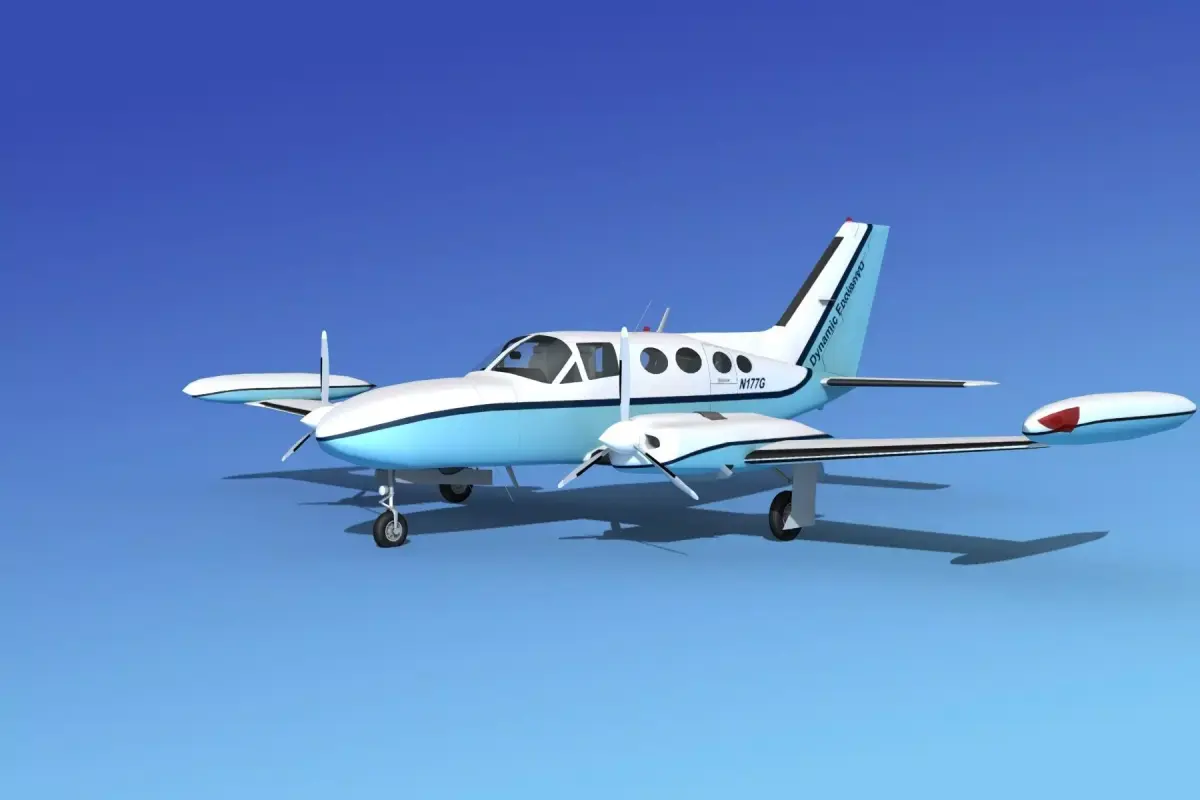 Cessna 421 Golden Eagle V18 3D model
