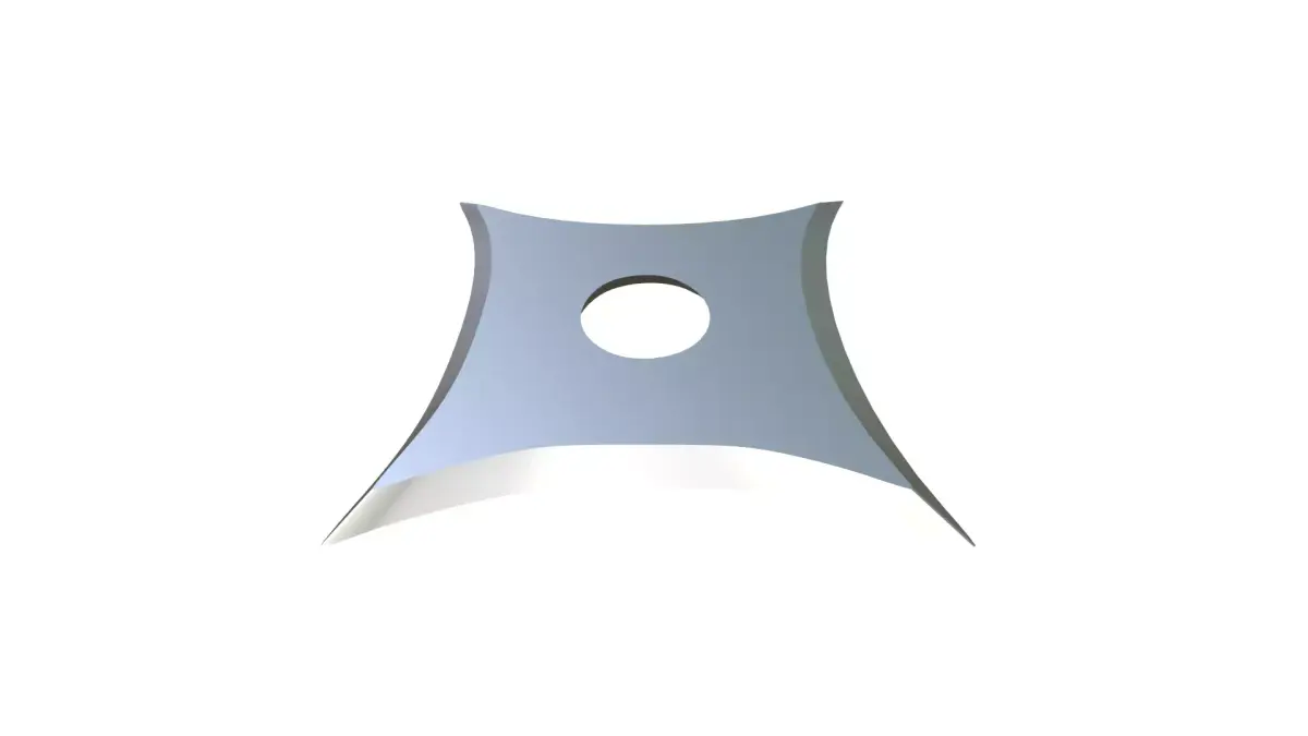 Shuriken letter j 3D print model