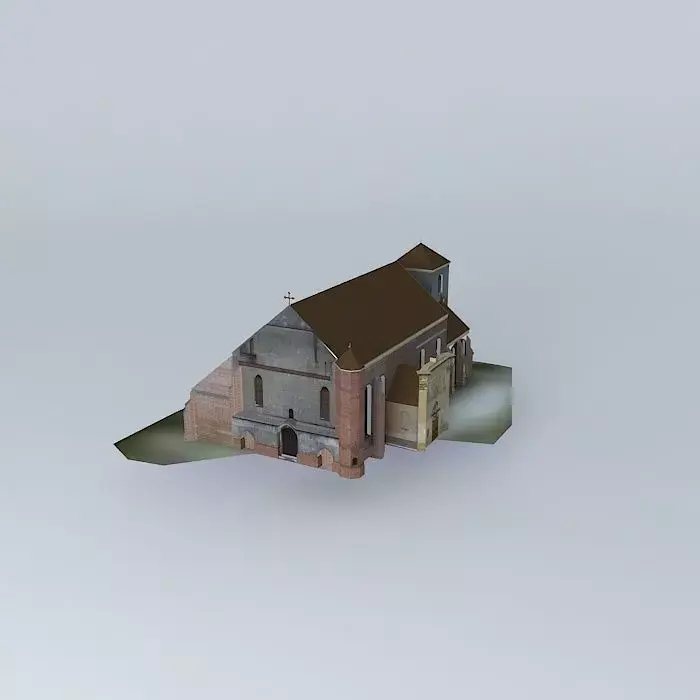 Church. Assumption of the Blessed Virgin Mary St St John the ... Free 3D model