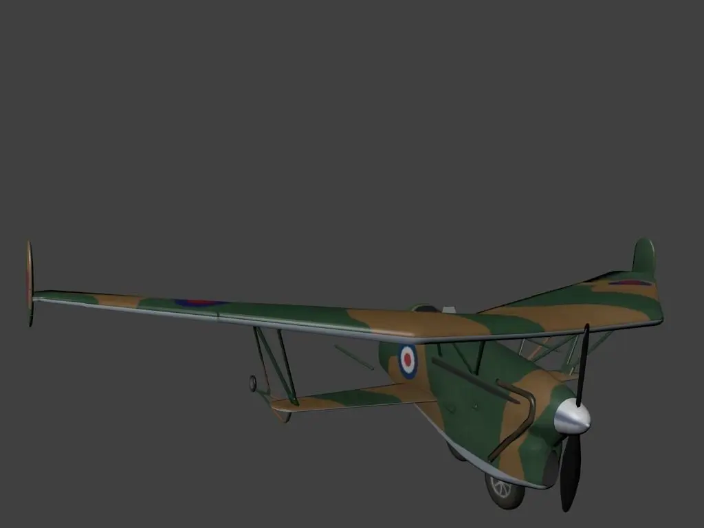 Westland Hill Pterodactyl Low-poly 3D model