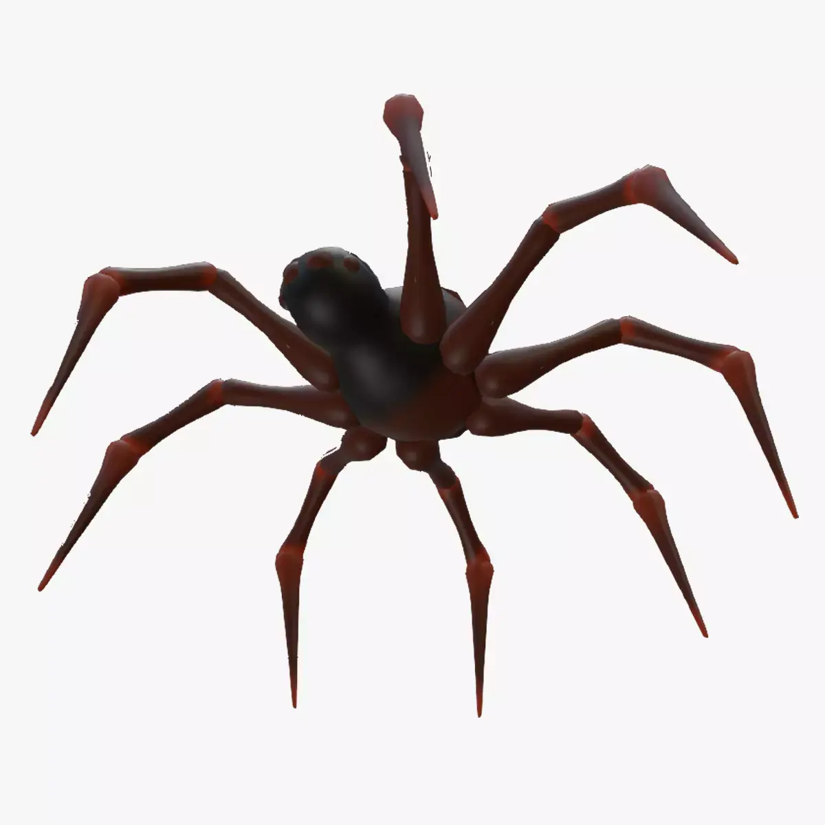 Textured rigged and animated spider Low-poly 3D model