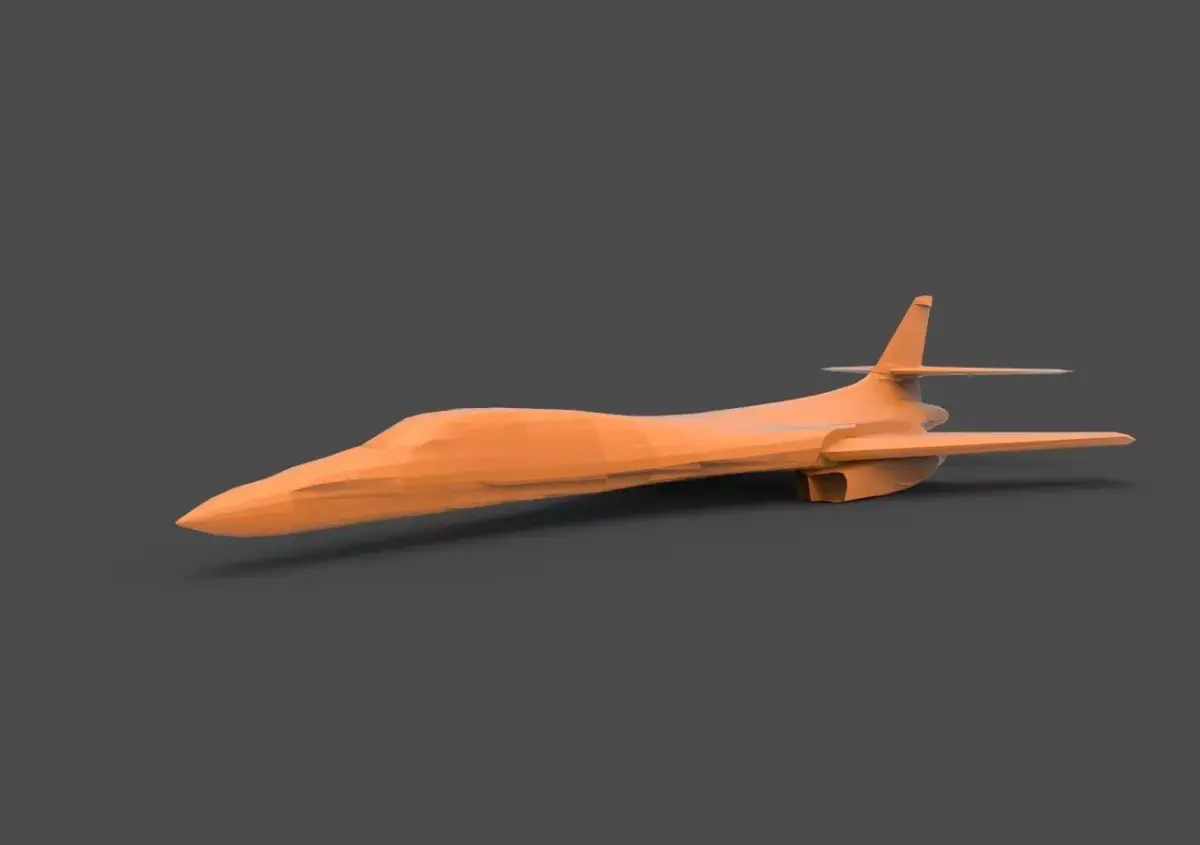 Rockwell B-1 3D print model