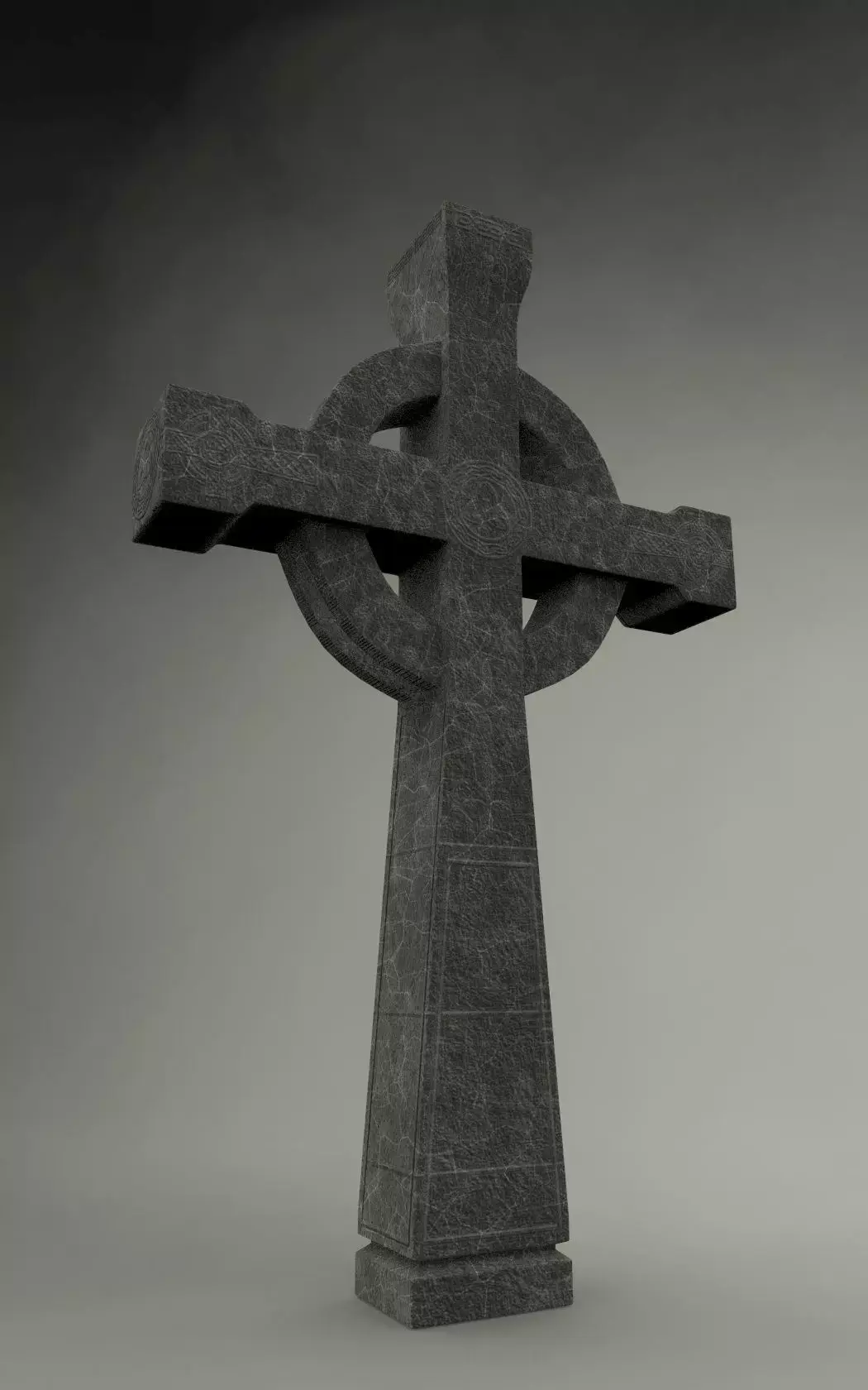 Celtic Cross Free low-poly 3D model