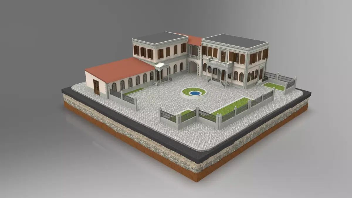 Old Istanbul City Building 006 3D model