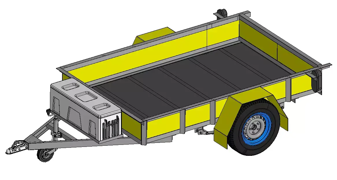 Trailer 750 kg 3D model